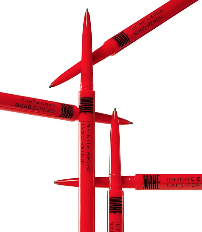 MAKE Beauty Nano Brow, Micro Eyebrow Pencil. Long-Lasting Smudgeproof Eye Brow Makeup for Hairlike Lines. Precision Liner for Natural-Looking Eyebrows - Shade, Warm Taupe