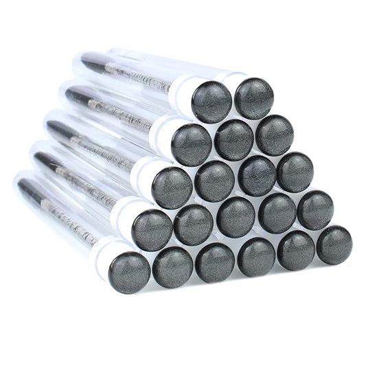 20 Sets Mascara Wands Tube Set Reusable Lash Spoolies Tube Diamond Eyelash Brush Tubes Spoolies Lash Extension Brushes Applicators Makeup Tools (sky-Black)