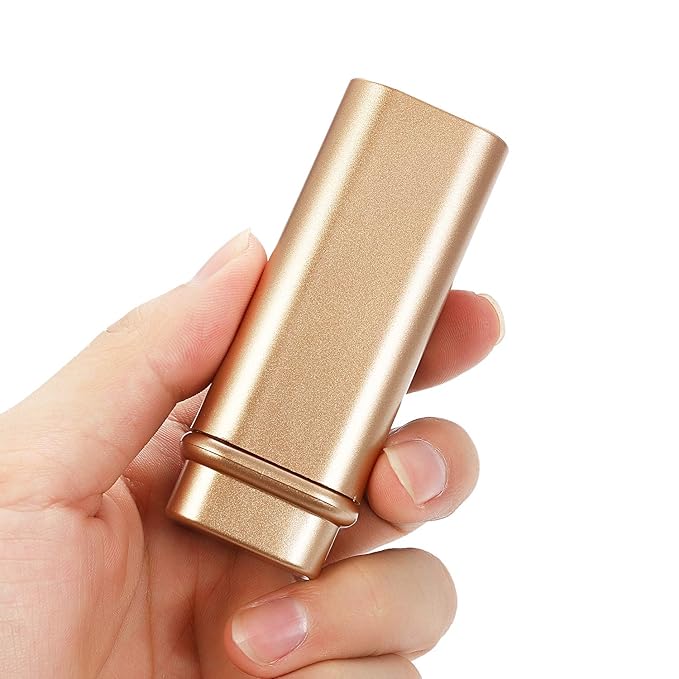 Vtrem 2 Colors Retractable Kabuki Makeup Brushes Travel Face Blush Brush Portable Small Soft Bristles Powder Brush with Cover for Blush, Bronzer, Buffing, Flawless Powder, Cosmetics Tool