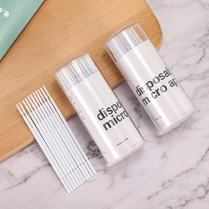 i-Laesh 400 Pcs Lashes Disposable Micro Applicators Brush, Microswabs for Eyelash Extensions, Lint Free Micro Brushes