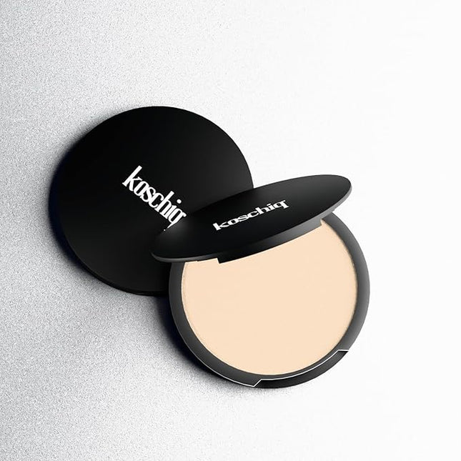 Koschiq Soft Matte Powder + Foundation – 2-in-1 Compact with Oil Control & Blurring Effect | 24hrs stay Longwear, Buildable Matte Finish | k-25 : Fair with warm yellow undertone