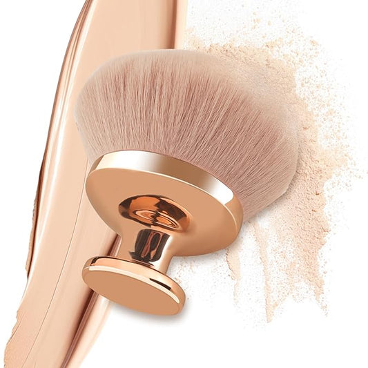 Extra Large Body Makeup Brush For Self Tanner, Leg Makeup &Bronzer Blend,90 mm Wide-headed Kabuki Brush Provides More Even &Pretty Application, Sunscreen Face& Back Makeup Brush, Wet&Dry