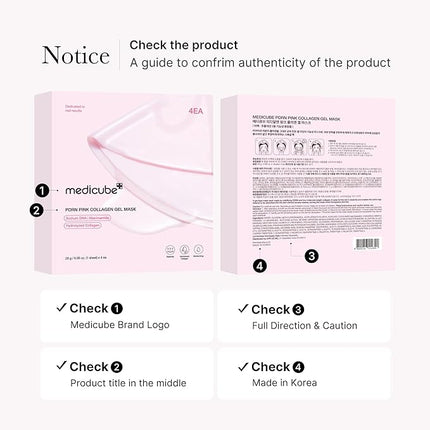 medicube Jelly Gel Mask with Salmon DNA PDRN Pink Collagen | Overnight Face Mask for Glass Glow Skin | Elasticity, Hydrating, Firming and Moisturizing | Korean Skincare, 28g x 4ea