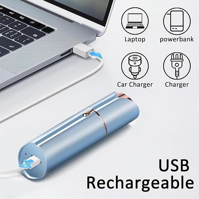 Facial Hair Removal for Women, Electric Face Razors for Woman, Rechargeable Women Mustache Remover with 3 Replacement Heads