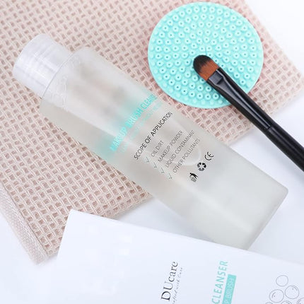 DUcare Makeup Brush Cleaner Shampoo Soap Solid Brush Cleaning Mat Removes Cosmetic Color Brush Cleaner Pad for Cleaning Makeup Sponges Brushes