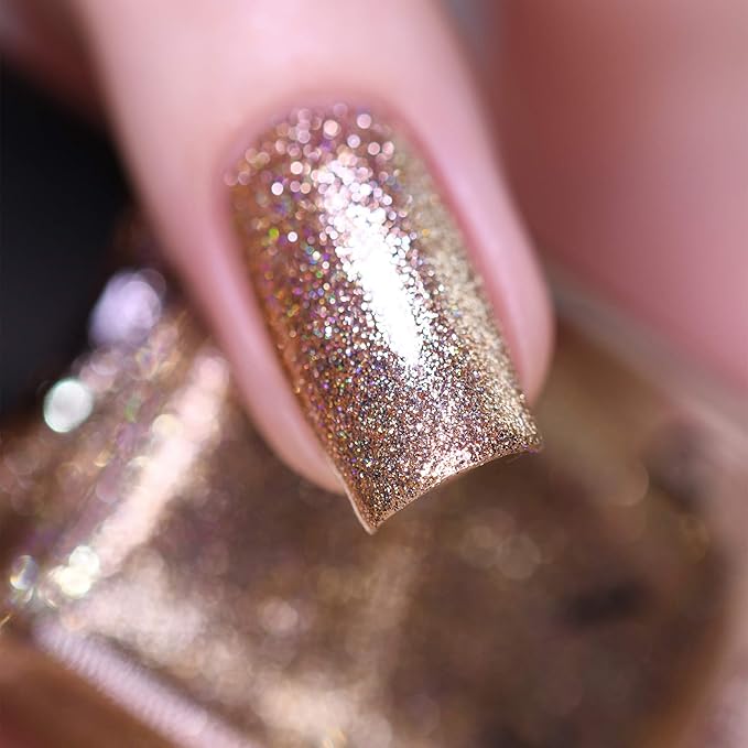 ILNP Mirage - Brilliant Gold Holographic Ultra Metallic Nail Polish