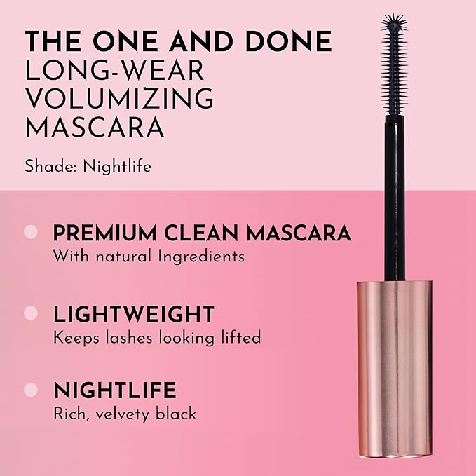 LAWLESS Women's The One & Done Volumizing Mascara, sunset peach, Black, 0.4 Fl Oz