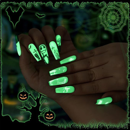 U-Shinein Glow In The Dark Gel, Glow Transparent Nail Top Coat, Long-lasting Luminous Nail Gel Top Coat for Nail Art, UV LED Needed Perfect with Any Colors Salon Pro DIY Home