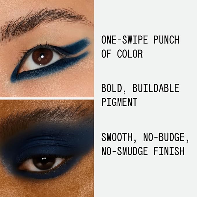about-face Matte Fluid Eye Paint Lost Unfound – High-Pigment Liquid Eyeshadow, Long-Lasting, No-Budge Matte Finish, Vegan & Cruelty-Free (Midnight Blue)