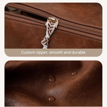 EACHY Travel Makeup Bag,Large Capacity Cosmetic Bags for Women,Waterproof Portable Pouch Open Flat Toiletry Bag Pattern Makeup Bag