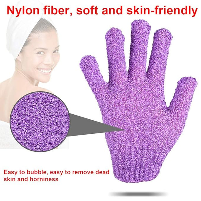 Duufin 28 Pcs Exfoliating Gloves Body Scrub Bath Gloves Exfoliator Body Wash Glove for Shower, Spa, Massage and Body Scrubs