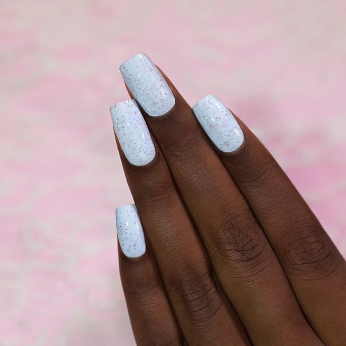ILNP Clarise - Pastel Baby Blue Speckled Nail Polish