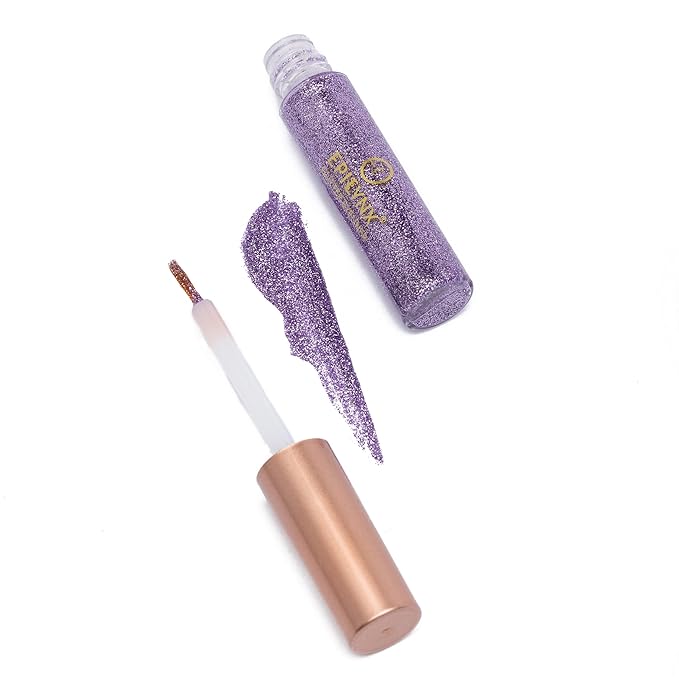 by Dr. Liia Hypoallergenic Eyeliner, Glitter Liquid Eyeliner I Gluten Free and Vegan for Sensitive Skin (5: Purple)