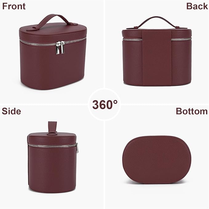 YFGBCX Makeup Bag Vanity Case with Removable Divider Travel Toiletry Bag Portable Cosmetic Bag Makeup Organizer Case