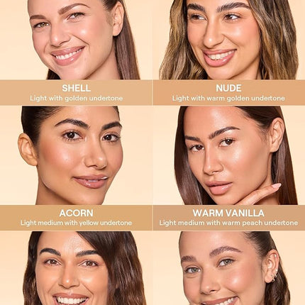 SHEGLAM Dew & Done Skin Tint with SPF20 Light-medium Coverage Foundation Evens Skin Tone-Acorn