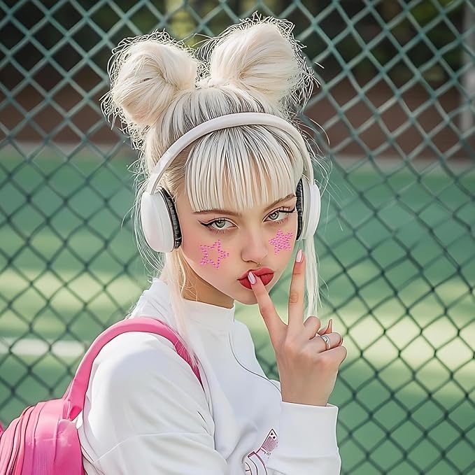 7 Sheets Self-Adhesive Face Gems Rhinestones, Sparkling Body Jewels for Eye Makeup and Skin, y2k Festival Star Stickers for Women Girls with Black Tweezers