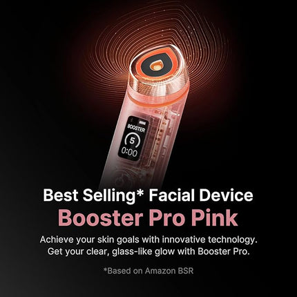 medicube Age-R Booster Pro Pink | 6-in-1 Real Glass Glow Beauty Massager | Looking Glass Skin | Korean Skin Care