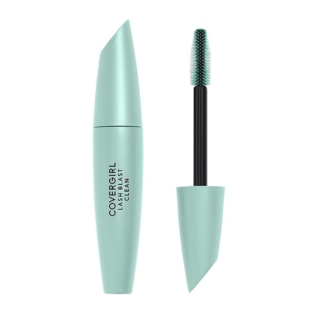 CoverGirl Lash Blast Clean Volume Mascara, Vegan Formula, Volumizing, Smudge-Proof, Pitch Black, 1 Count