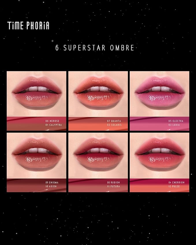 STELLAR DUST LIP STAIN-Long Lasting, Waterproof and Transferproof Lip Tint, Glossy Finish Lip Gloss, Lightweight Lipstick, High Coverage, Vivid Color (11 FUTURA)