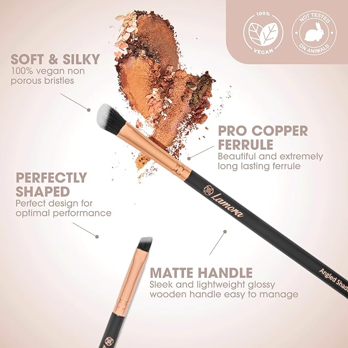 Eye Makeup Brushes Eyeshadow Brush Set - 7pcs Soft Synthetic Eyeshadow Blending Brush Kit - For Blending Eyeshadow, Eyeliner, Crease, Eyebrow - Long Lasting, Apply Better, Flawless Look Makeup