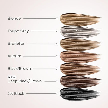 WUNDERBROW Eyebrow Gel, Waterproof, Smudgeproof, Long Lasting, Shade: Deep Black/Brown, Vegan and Cruelty-Free