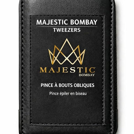 Majestic Bombay Fine Point Tweezers for Women and Men – Splinter Ticks, Facial, Brow and Ingrown Hair Removal–Sharp, Needle Nose, Surgical Tweezers Precision Pluckers best tweezers for chin hair