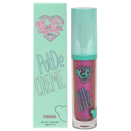 Kimchi Chic PotDe Crème Cream Eye Shadow, Shimmery, Easy Application, Smudge-Proof, Quick-Drying, Long-Lasting, Cruelty-Free and Vegan Eye Shadow, Amethyst, 0.21 oz