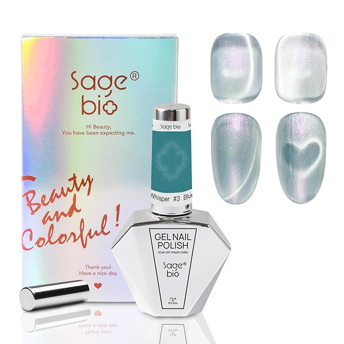 15ml Cat Eye Gel Nail Polish with Magnet Shimmer Glass Bead Effect 02