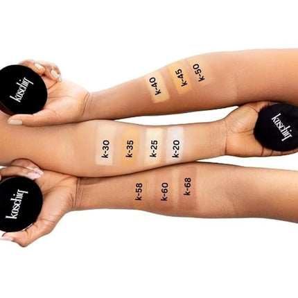 Koschiq Soft Matte Powder + Foundation – 2-in-1 Compact with Oil Control & Blurring Effect | 24hrs stay Longwear, Buildable Matte Finish | k-25 : Fair with warm yellow undertone