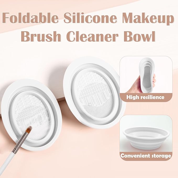 Makeup Brush Set, 52Pcs Makeup Tool Set Premium Synthetic Foundation Concealers Powder Eye Shadows Makeup Brushes Kit for for Beginner Professional, Beige