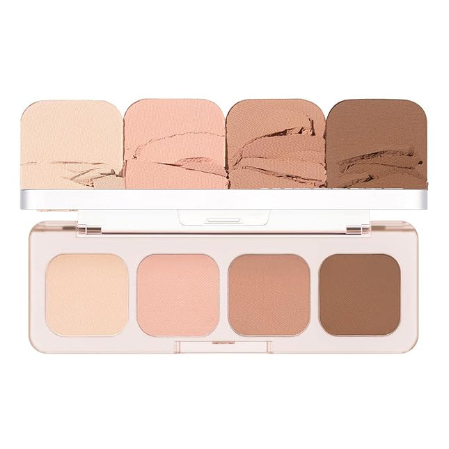 lilybyred Mood It Palette | 4-Shade Korean Eyeshadow Palette, Pre-Matched Personal Tone, Soft Blending, Buildable Coverage, Matte & Shimmer Finish, Daily Wear, Compact Size, 0.10 oz. (03 Neutral It)