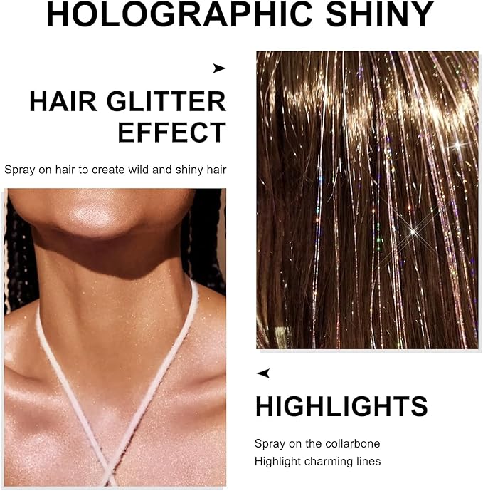 Hair and Body Glitter Spray, 1PC Sparkling Pink Glitter Dry Powder Makeup for Clothes, Festival Rave Prom Loose Sparkle Powder,Holographic Ultra Fine Resin Glitters for Crafts,10g (Sparkling Pink)