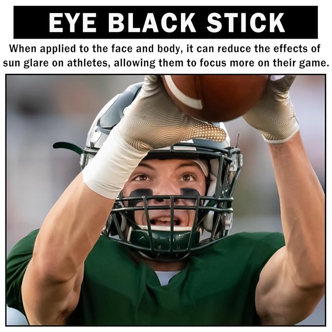 3 Colors Face Body Paint Eye Black Sticks for Sports Football Baseball Softball,Convenient Design Facepaint for Halloween SFX Clown Cosplay Makeup（Blue/Black/Red Body Paint Sticks）