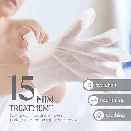 Innerest 12 Pairs Original Derma Beauty Hand Mask Bulk, Moisturizing Hand Gloves for Dry Hands, Nail Care Essential (Cica + Vitamin E)