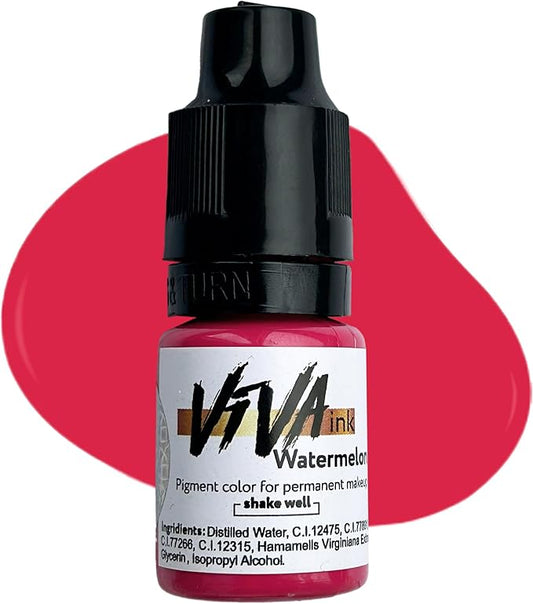 Lip Pigment – Watermelon – Permanent Lip Makeup – Microblading Ink for Durable and Colorful Lips – Long Lasting Color Lip Cosmetics (0.2 oz)