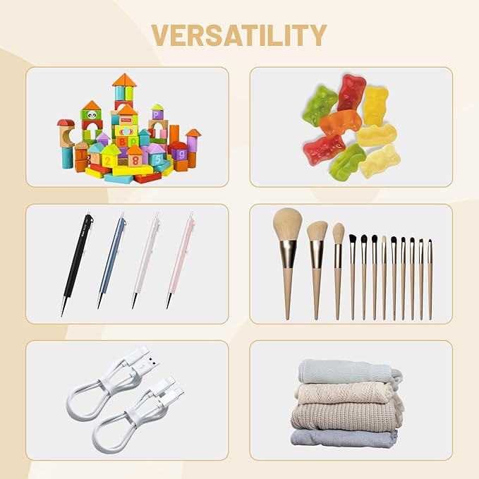 3 Pack Clear Hard Shell Zipper Case, 8×5" Transparent Waterproof Portable Clear Zipper Pouches Hard Shell for Storage, Clear Organizer Bags for Travel Makeup Cosmetic Snacks Doll Storage