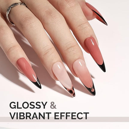 MelodySusie 0.5fl oz Red Brown Gel Nail Polish, Nails Soak Off UV LED Cinnamon Red Gel Polish Gift for Women Nail Art Manicure Salon DIY Nail Design Decoration at Home-A2617