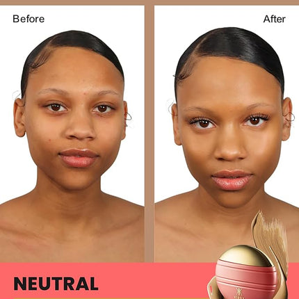 Konfident Glow Skin Tint – Warm Wholeness Hydrating Oil-Free Glass-Skin Foundation, Buildable Light-to-Medium Coverage, 30 ml – Inclusive Clean Makeup for Radiant Confidence