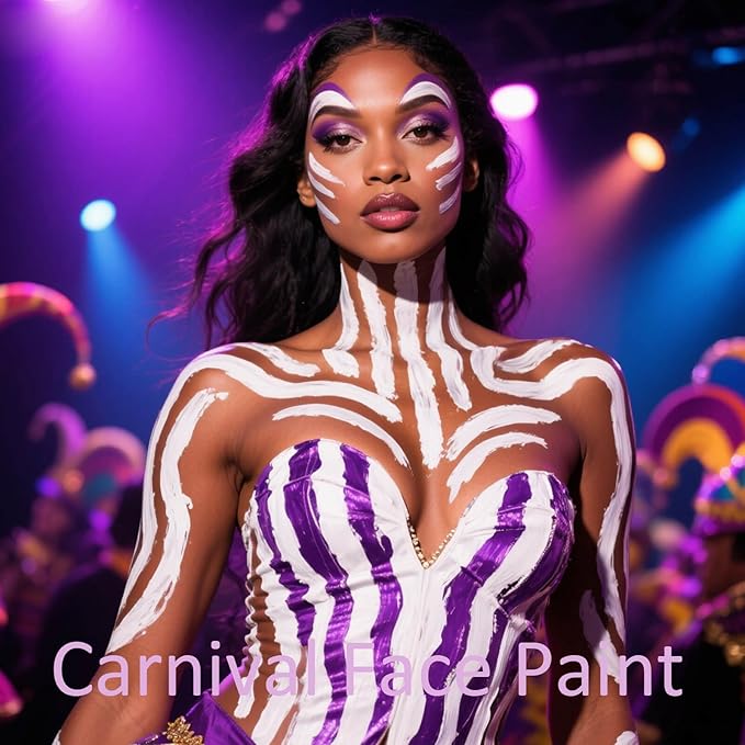 White Face Paint Stick,Water-Based White Body Paint Stick,Washable Full-Coverage Halloween Face Painting for Clown Skeleton Skull Zombie Joker Goth Cat Costume,SFX Makeup for Cosplay,1.06 OZ