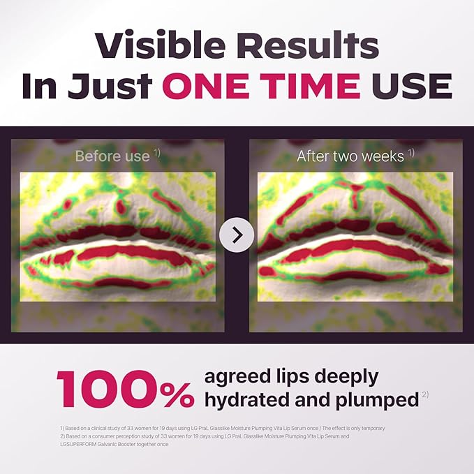 GLASSLIKE Moisture Plumping Vita Lip Serum, revitalizing and volume care for lip, Moisture Plumping Hypoallergenic Lip care, Glass-like Lip - 0.33 fl.oz