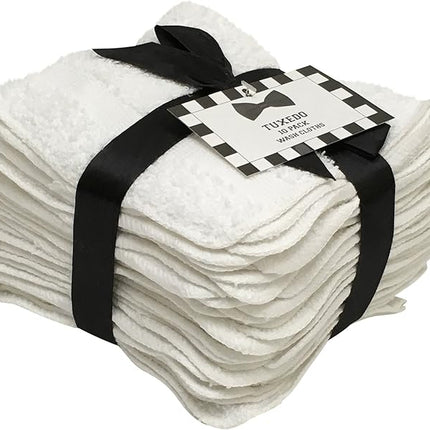 10 Pack Tuxedo Wash Cloths Washcloths
