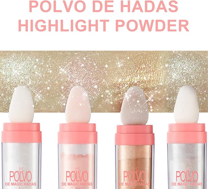 Hair and Body Glitter Powder, 2PC Highlighter Glitter Makeup for Clothes, Festival Rave Prom Loose Sparkle Powder,Holographic Ultra Fine Resin Glitters for Crafts (Pearl White+Silver)