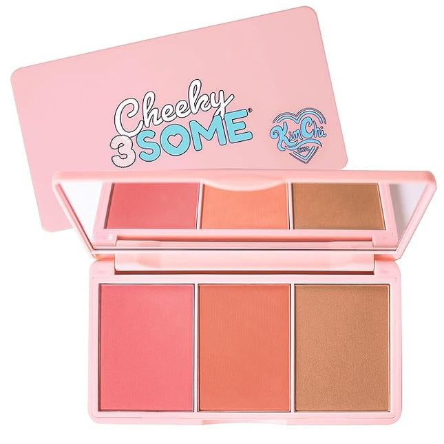 KimChiChic Beauty Cheeky 3Some Blush Trio, Blush Makeup Palette with 3 Colors, Use Individually or Blend All Shades for Custom Look, 03 Bonita Señorita, 0.47 oz