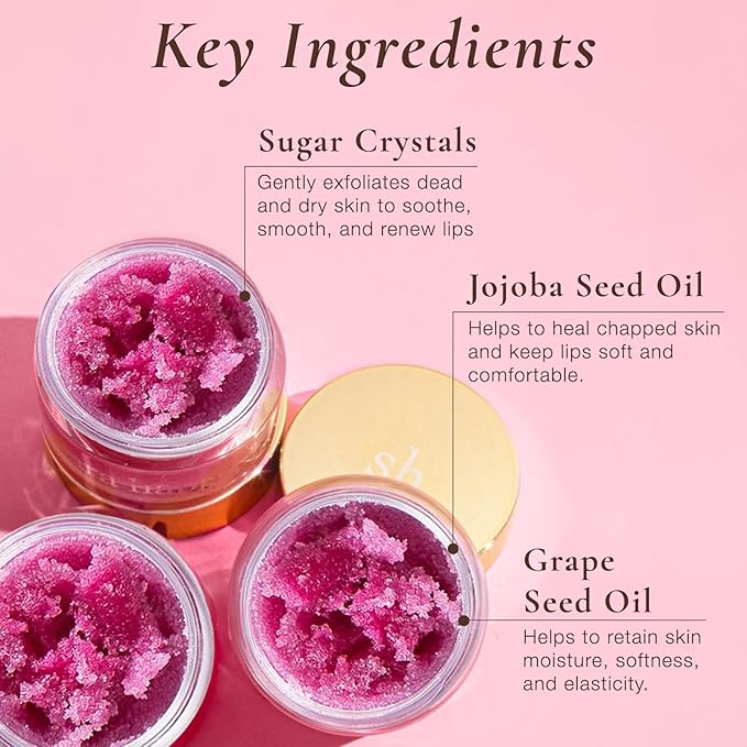 Sara Happ Sweet Clay Mask + Passion Fruit Sugar Scrub Lip Duo - Exfoliating Lip Treatments, Exfoliator Scrub, Moisturizers for Dry and Flaky Lips, Vegan (0.47 Oz and 0.5 Oz jars)