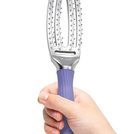 Olivia Garden Finger Brush Scalp-Hugging & Vented Paddle Hair Brush FB-SM (Small)