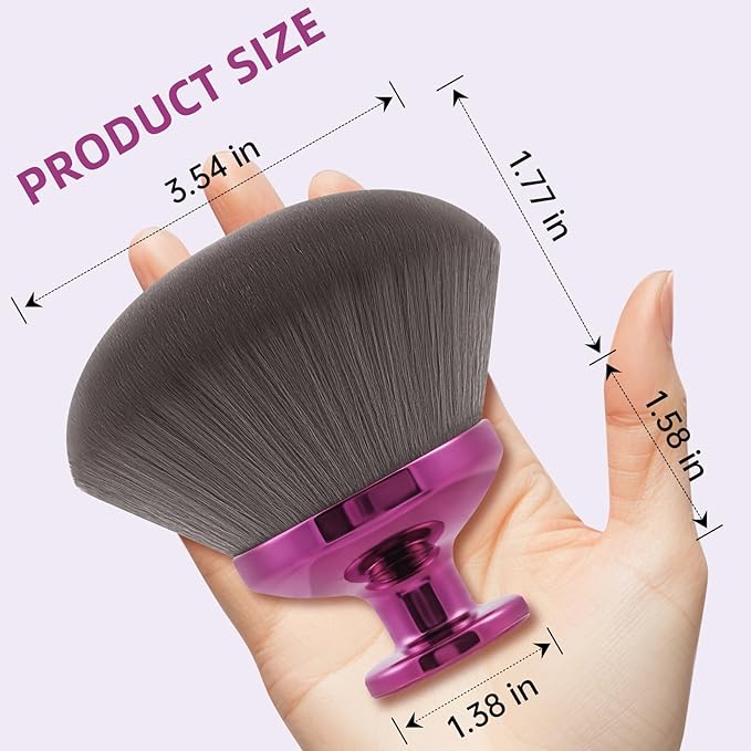 Extra Large Body Makeup Brush, 3.54 inch Dense Streak-free Self Tanner Brush, Tanning Applicator for Body Blend & Blur, Bronzer, Leg Makeup, Powder and Cream, Soft Cruelty-Free Kabuki Brush Bristles