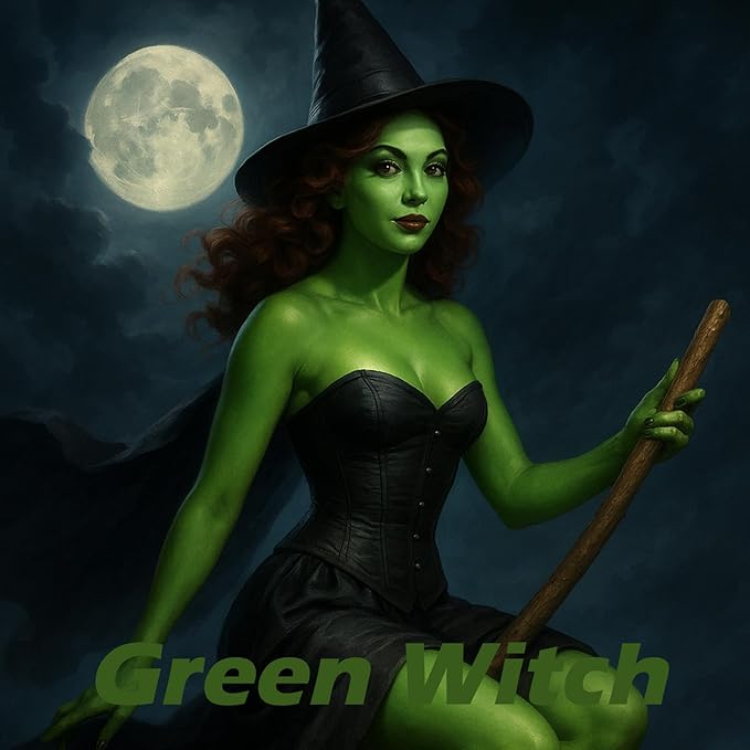 Witch Green Face Paint Stick,Water-Based Dark Green Body Paint Stick,Washable Full-Coverage Halloween Face Painting for Hulk Camo Hunting,Professional SFX Makeup for Cosplay,1.06 OZ