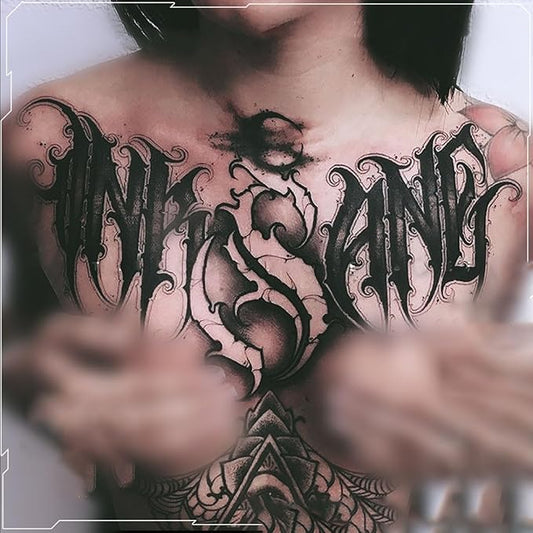 Large Temporary Tattoos Women Temporary Neck Tattoos Temporary Realistic Flower Chest Tattoo for Adults (Temporary Tattoos Sticker 44)