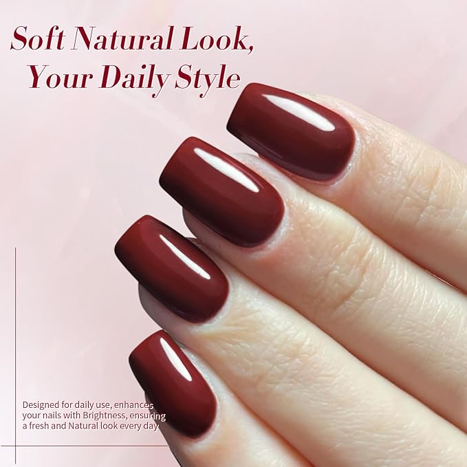 Born Pretty Fall Winter Gel Nail Polish Pumpkin Caramel Orange Brown Red Shimmer Sparkle Halloween Gel Polish Nail Art Manicure DIY Christams Gift Collection 6PCS