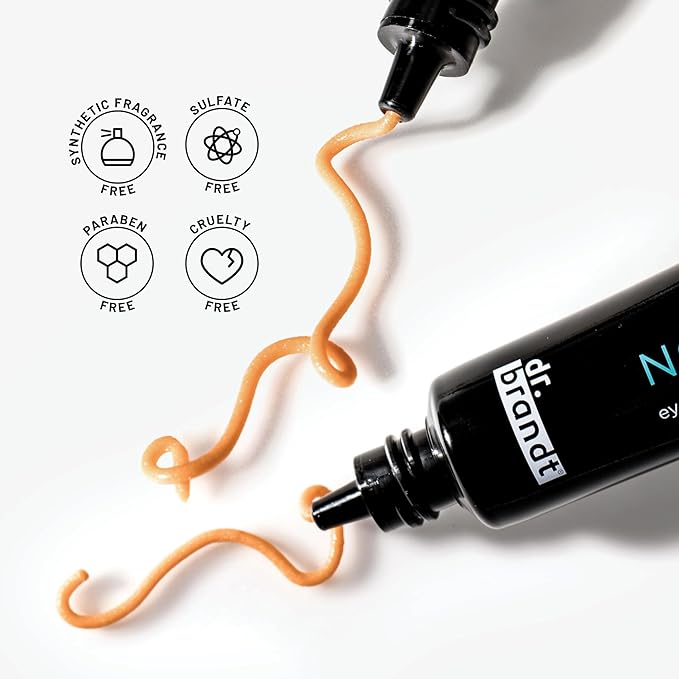 Dr. Brandt Needles No More, No More Baggage - 0.23 oz, Pack of 2 - Minimizes Under-Eye Bags, Puffiness & Dark Circles